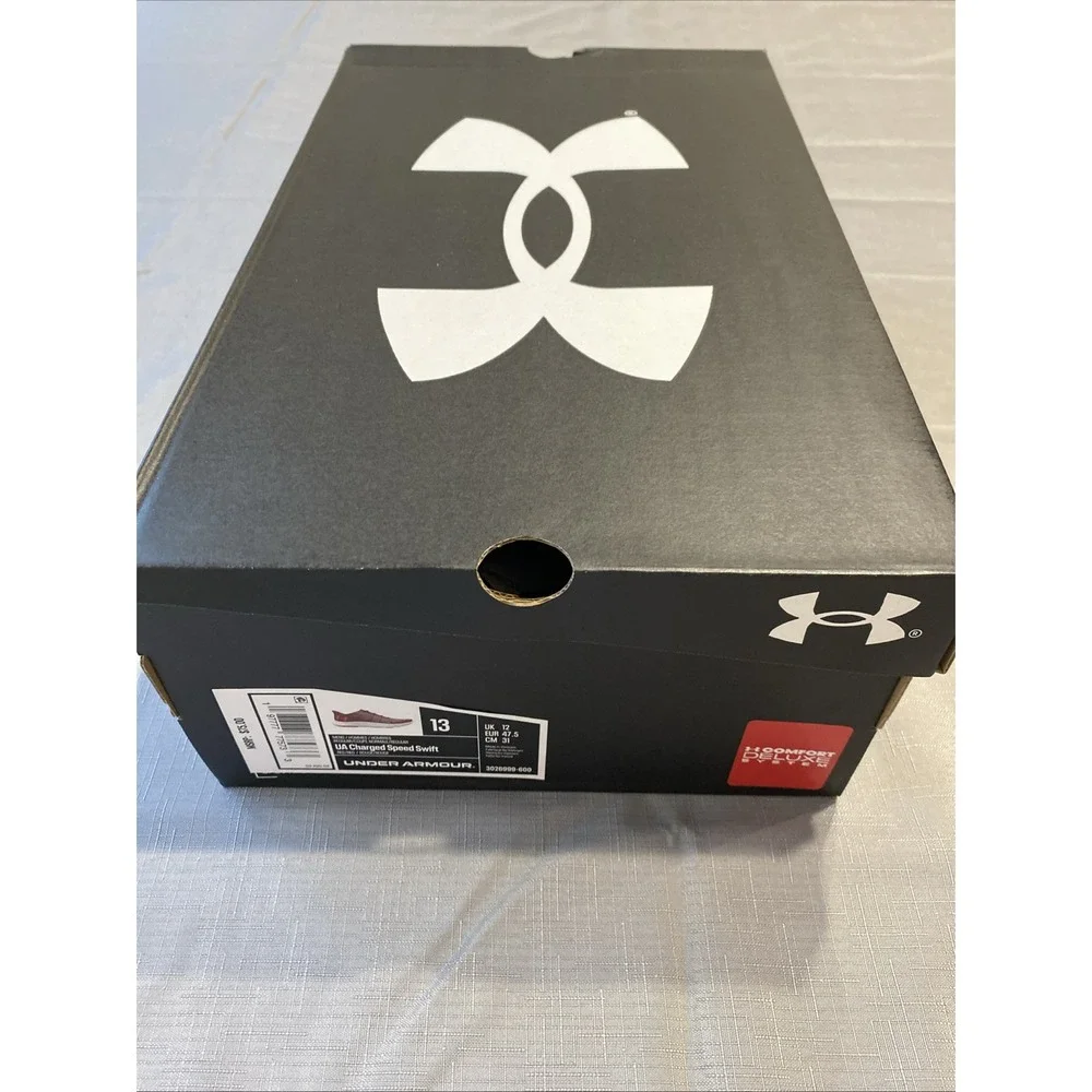 Under Armour UA 3026999-600 Charged Speed Swift Red Comfort Deluxe Men's Size 13